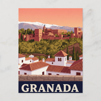 Carte postale vintage de Granada