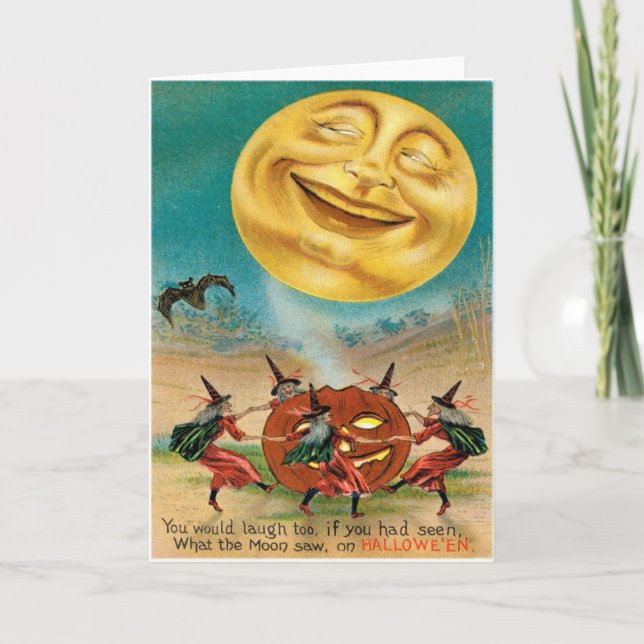 Carte postale vintage de Halloween (Devant)