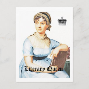 Carte postale vintage de Jane Austen de style de