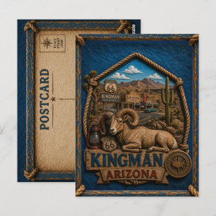 Carte postale vintage de Kingman Arizona