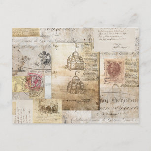 Carte postale vintage de la cathédrale italienne d