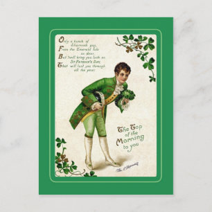 Carte postale vintage de la Saint-Patrick