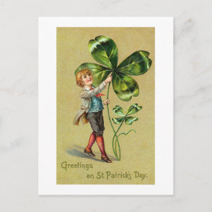 Carte postale vintage de la Saint-Patrick