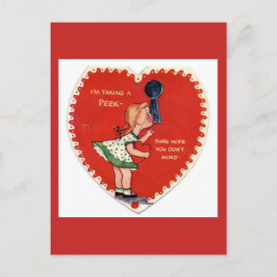 Carte postale vintage de la Saint-Valentin