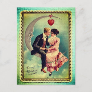 Carte postale vintage de la Saint-Valentin