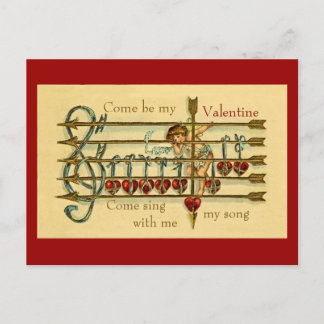 Carte postale vintage de la Saint-Valentin