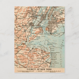 Carte postale vintage de la ville de New York