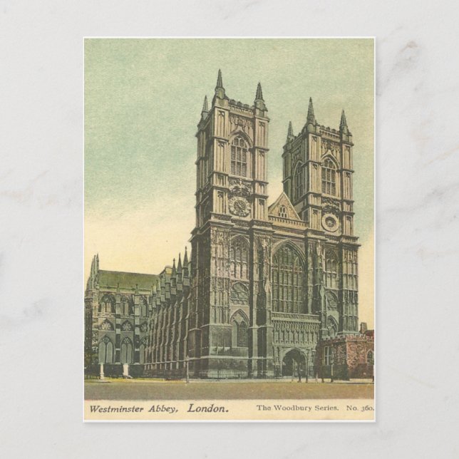Carte postale Vintage de l'abbaye de Westminster (Devant)