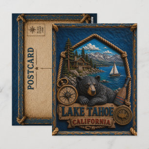 Carte postale vintage de Lake Tahoe Californie