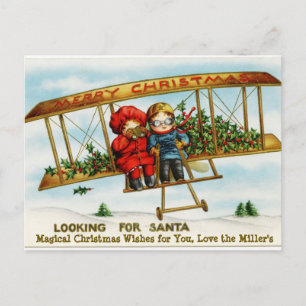Carte postale Vintage de l'avion