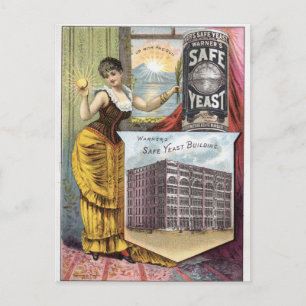 Carte Postale Vintage de levure et