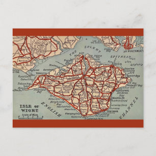 Carte postale vintage de l'île de Wight