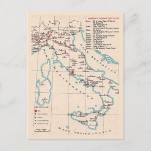 Carte postale vintage de l'Italie
