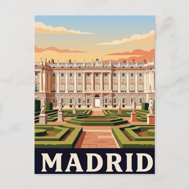 Carte postale vintage de Madrid (Devant)