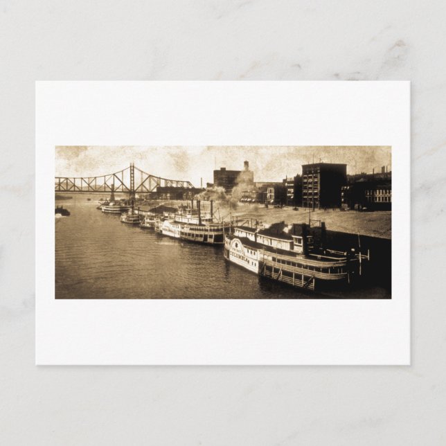 Carte postale Vintage de Monongahela River (Devant)