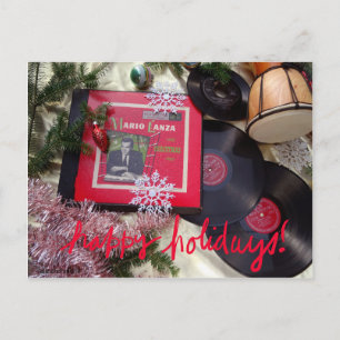 Carte postale Vintage de musique Mario Lanza