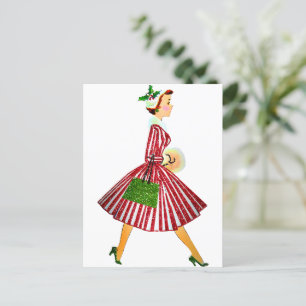 Carte Postale vintage de Noël 1950