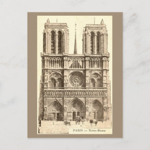 Carte postale vintage de Notre-Dame Paris