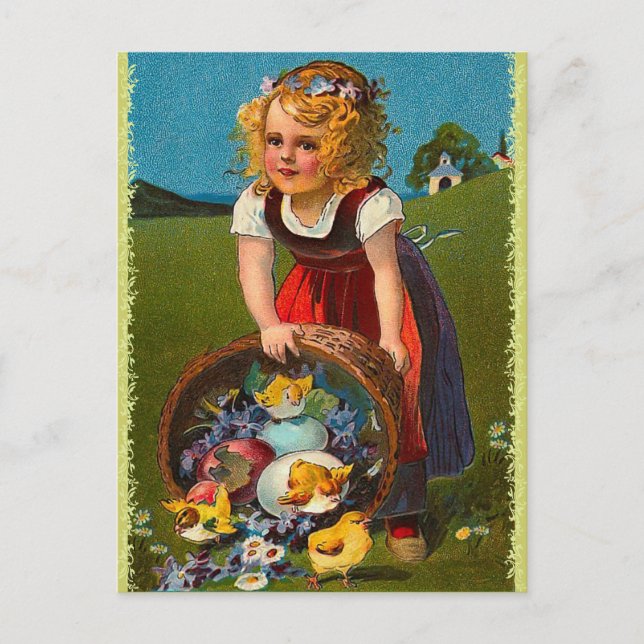 Carte postale vintage de Pâques (Devant)