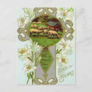 Carte postale vintage de Pâques