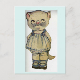 CARTE POSTALE VINTAGE DE POSTCARD EN PAPIER CAT DO