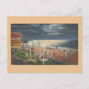 Carte postale vintage de Rehoboth Beach au clair d