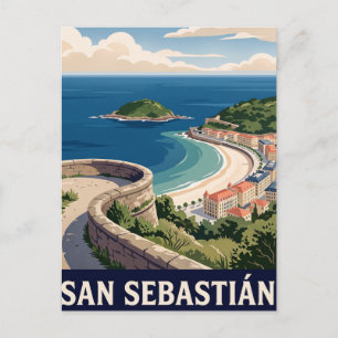 Carte postale vintage de San Sebastián