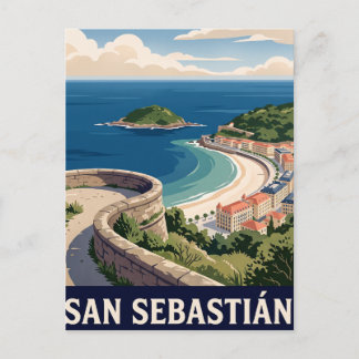 Carte postale vintage de San Sebastián