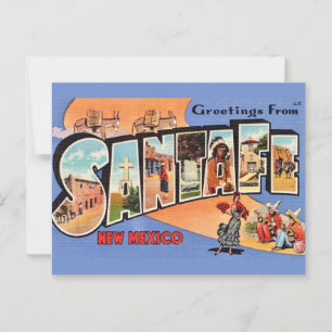 Carte postale vintage de Santa Fe