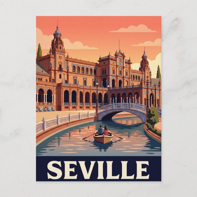 Carte postale vintage de Séville (Devant)