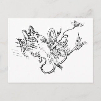 Carte postale vintage de transformation