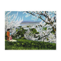 Carte postale vintage de vallée de Santa Clara