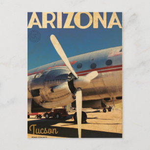 Carte postale vintage de voyage Arizona Travel