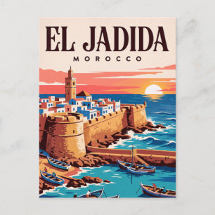 Carte postale vintage de voyage El Jadida Maroc