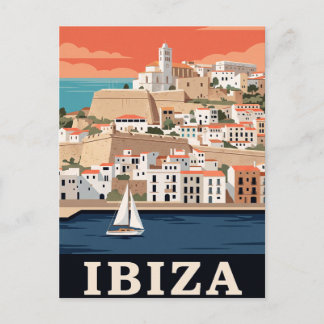 Carte postale vintage de voyage Ibiza