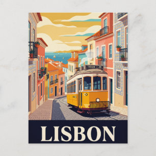 Carte postale vintage de voyage LISBONNE