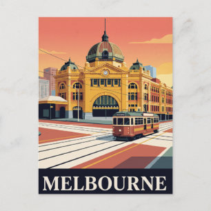 Carte postale vintage de voyage   MELBOURNE