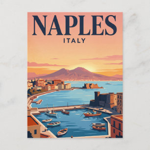 Carte postale vintage de voyage   Naples, Italie