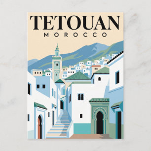 Carte postale vintage de voyage Tétouan Maroc