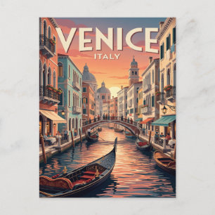 Carte postale vintage de voyage Venise Italie