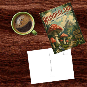 Carte postale vintage de voyage Wonderland