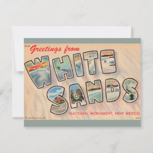 Carte postale vintage de White Sands NM