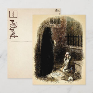 Carte postale vintage d'Ebenezer Scrooge