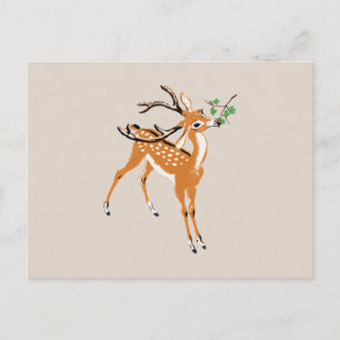 Carte Postale Vintage Deer