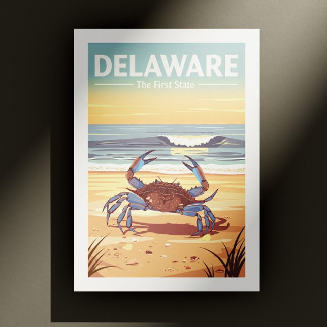 Carte Postale Vintage Delaware (Créateur téléchargé)