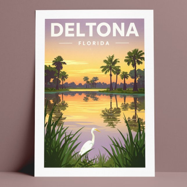 Carte Postale Vintage Deltona Floride (Créateur téléchargé)