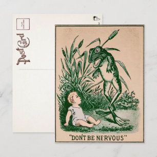 Carte postale vintage Déplaisante Frog