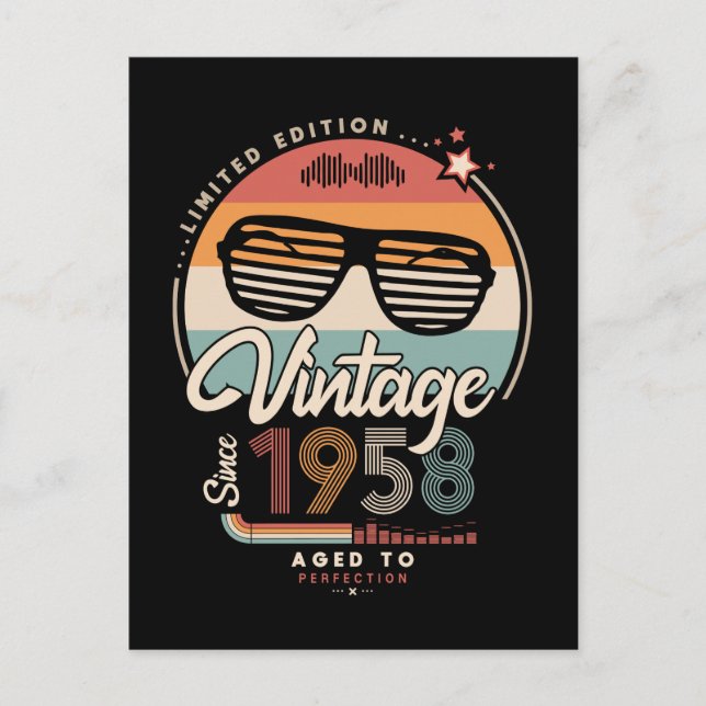 Carte Postale Vintage depuis 1958 (Devant)