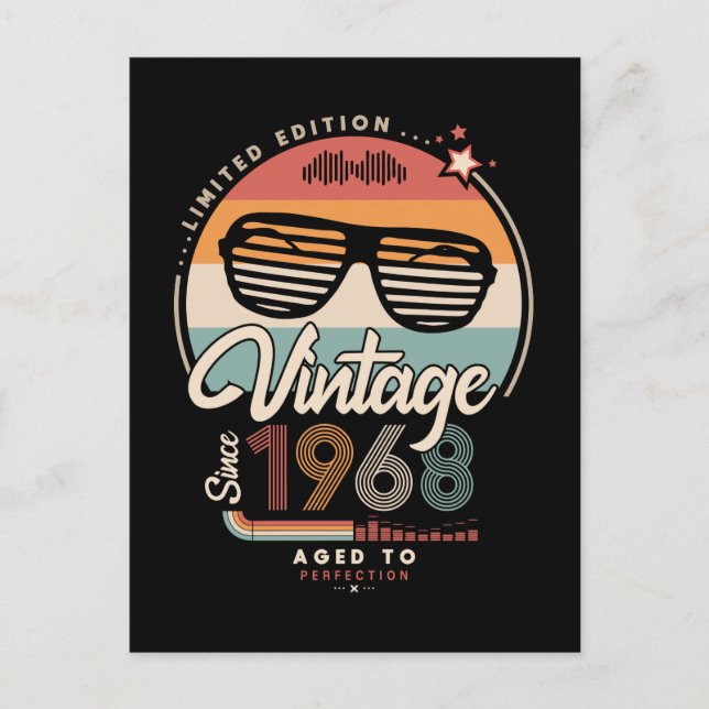 Carte Postale Vintage depuis 1968 (Devant)