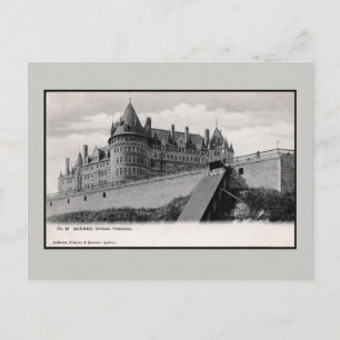 Carte Postale Vintage des années 1890 Château Frontenac Québec M